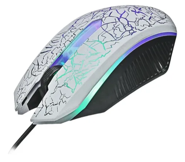 Imagen de MOUSE GAMER USB CABLEADO KNUP - KPV16-BLANCO