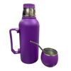 Imagen de TERMO 1300ML + 1 MATE -WST15-NEGRO