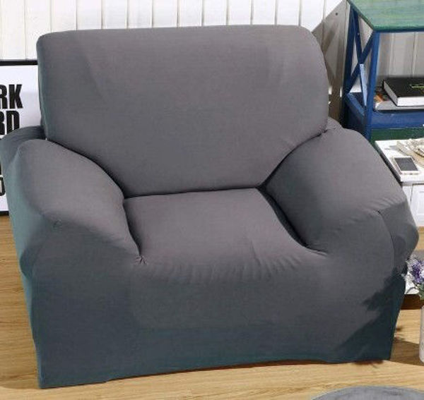Imagen de FUNDA DE TELA ELASTIZADA PARA SILLÓN 1 PLAZA- FS001-GRIS