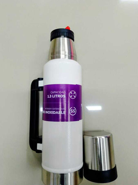 Imagen de TERMO METALICO PREMIER 1.3 LITROS ED8755/ED8042-BLANCO