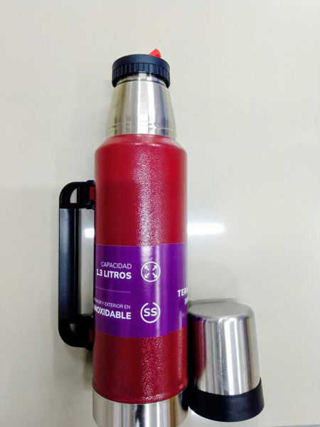 Imagen de TERMO METALICO PREMIER 1.3 LITROS ED8755/ED8042-ROJO
