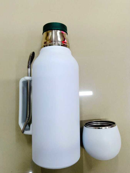 Imagen de TERMO 1300ML + 1 MATE -WST15-BLANCO