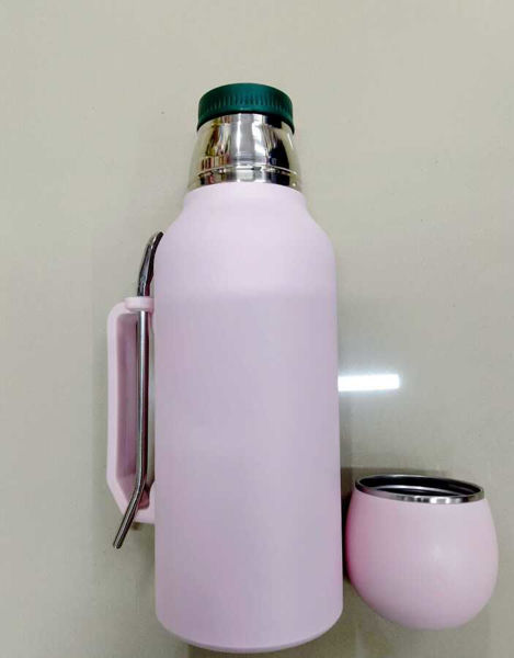 Imagen de TERMO 1300ML + 1 MATE -WST15-ROSADO
