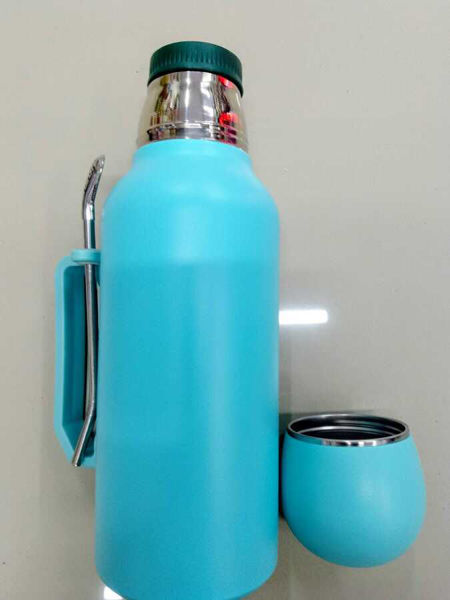 Imagen de TERMO 1300ML + 1 MATE -WST15-CELESTE
