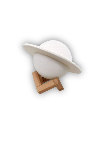 Imagen de LAMPARA SATURNO BASE MADERA JS641
