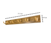 Imagen de COLGADOR 6 GANCHOS MADERA Y PLASTICO F3086