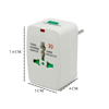 Imagen de ADAPTADOR DE CORRIENTE UNIVERSAL DE VIAJE XTX4