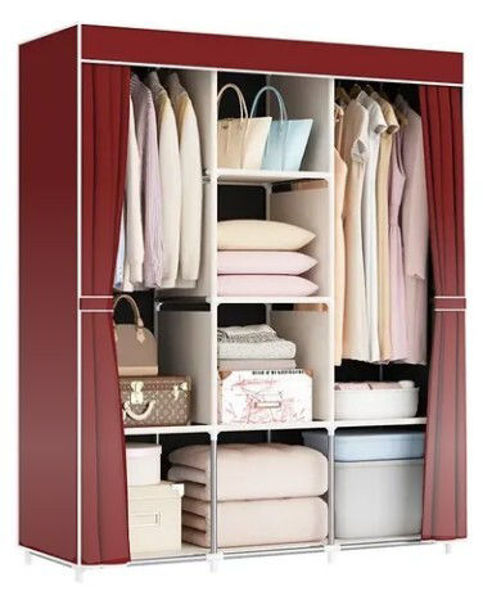 Imagen de ROPERO GUARDARROPA 130X45X170-88130-BORDO