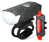 Imagen de KIT DE LUCES DELANTERA Y TRASERA BICI RECARGABLE USB -  7188