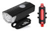 Imagen de KIT DE LUCES DELANTERA Y TRASERA BICI RECARGABLE USB -  7188