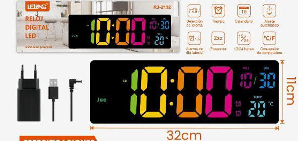 Imagen de RELOJ MESA O PARED  DIGITAL  LELONG-RJ2132
