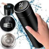 Imagen de TERMO 500ML CON TERMOMETRO DIGITAL NEGRO-TZ500