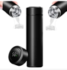 Imagen de TERMO 500ML CON TERMOMETRO DIGITAL NEGRO-TZ500