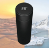 Imagen de TERMO 500ML CON TERMOMETRO DIGITAL NEGRO-TZ500