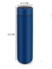 Imagen de TERMO 500ML CON TERMOMETRO DIGITAL AZUL- TZ500