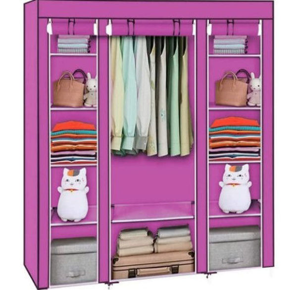 Imagen de ROPERO GUARDARROPA 130X45X170-88130-ROSADO