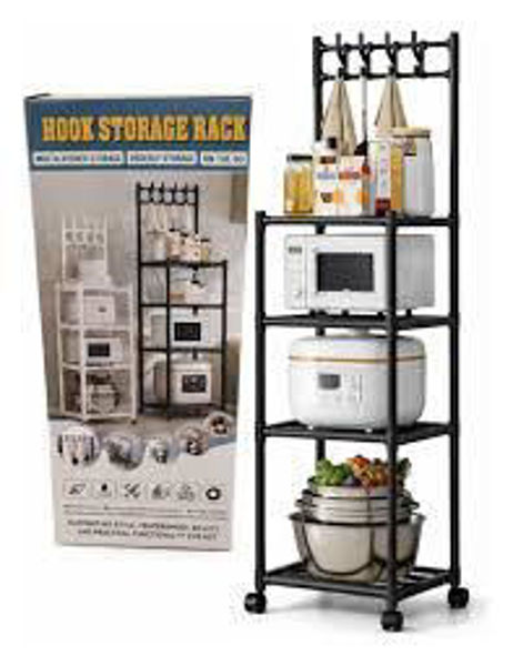 Imagen de CARRITO ESTANTE ORGANIZADOR COCINA /BAÑO  METALICO-Y39-4