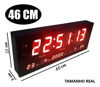 Imagen de Reloj De Pared Digital Led Grande De 45.5 Cm De Academia Hospital Negro