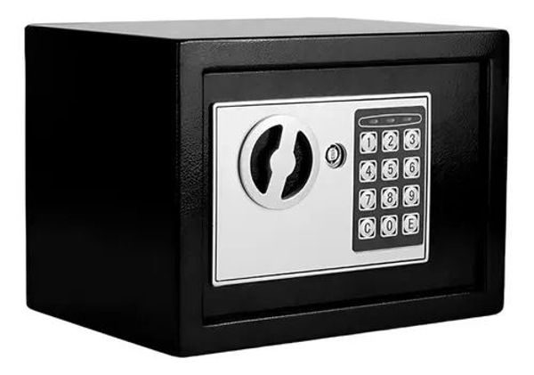 Imagen de Caja Fuerte De Seguridad Electrónica Codigo Digital Y Llave Color Negro