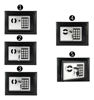 Imagen de Caja Fuerte De Seguridad Electrónica Codigo Digital Y Llave Color Negro