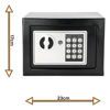 Imagen de Caja Fuerte De Seguridad Electrónica Codigo Digital Y Llave Color Negro