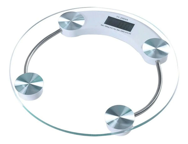 Imagen de Balanza De Baño Vidrio Digital Pantalla Lcd Color Transparente