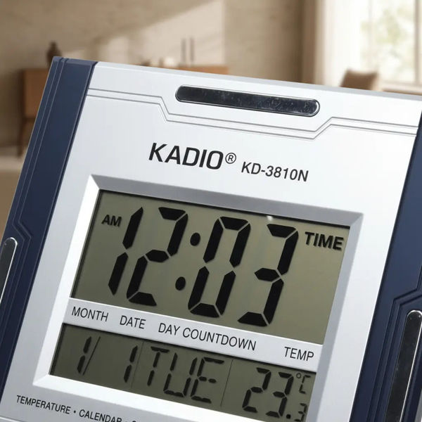 Imagen de Reloj De Pared Genérica Kd 3810 Negro Gris