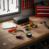 Imagen de Kit Reparacion Pinchazos Con Llave Y Tarugos-10 Piezas. Negro