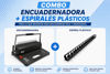Imagen de Combo Encuadernadora Profesional 450 Hojas + 10 Espirales Negro