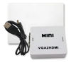 Imagen de Adaptador Exa Vga A Hdmi Blanco Conector Vga Hembra Hdmi Macho
