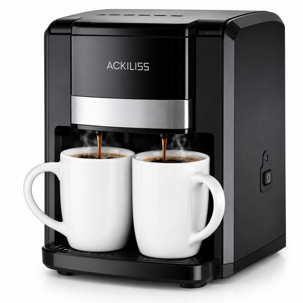Imagen de CAFETERA  ACKILISS + 2 TAZAS 650W -ACL96255